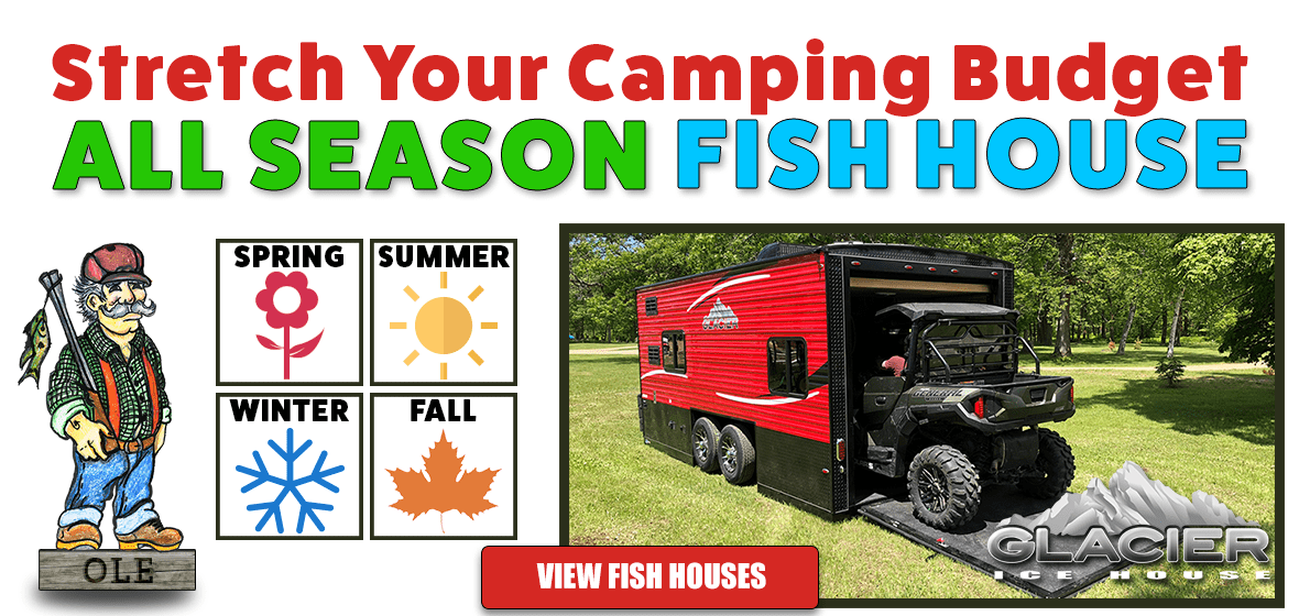 Stretch your camping budget with an All Season Fish House at Adventure RV