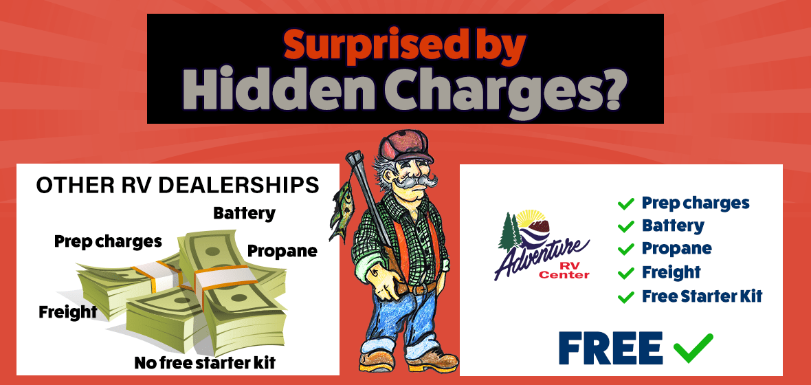 Surprised by hidden charges? Not at Adventure RV