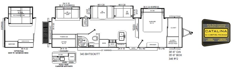 2025 Coachmen Catalina Legacy 343DEN